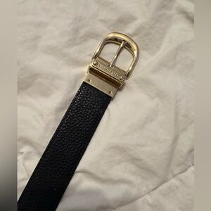 Michael Kors Black and Gold Reversible Belt